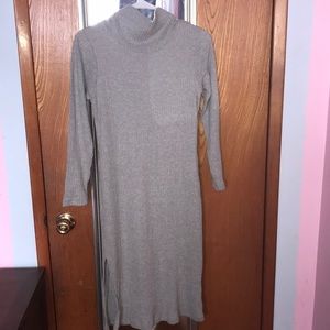 Long maxi gray dress